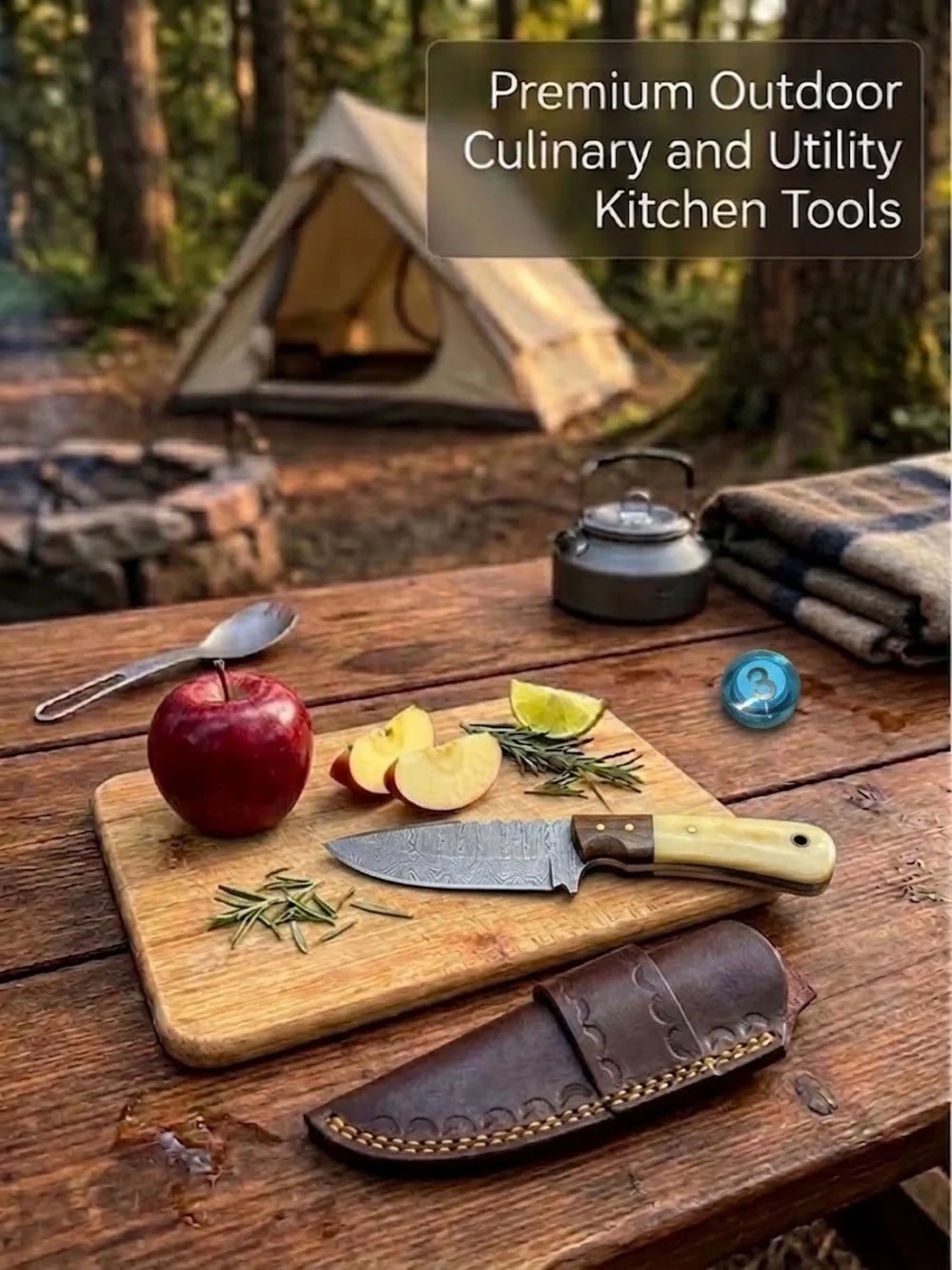 *SOLD*#3 HANDMADE/FORGED PREMIUM OUTDOOR CULINARY & UTILITY TOOL (FREE SHIPPING